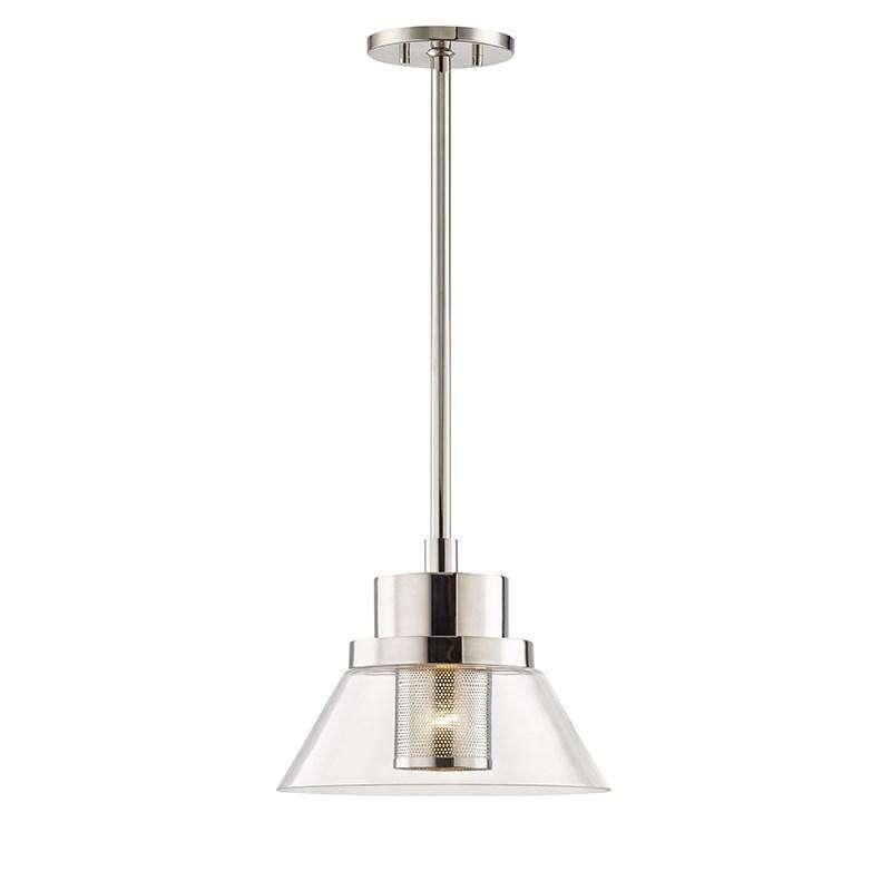 Paoli 1 Light Small Pendant-Hudson Valley-HVL-4031-PN-PendantsPolished Nickel-2-France and Son