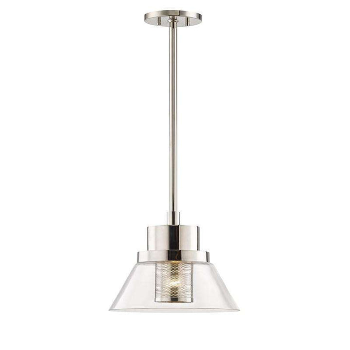 Paoli 1 Light Small Pendant-Hudson Valley-HVL-4031-PN-PendantsPolished Nickel-2-France and Son