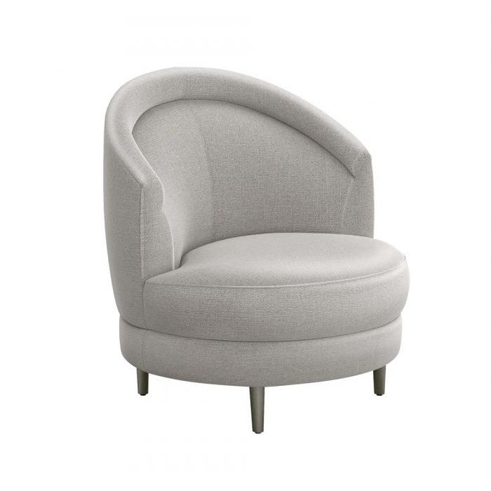 Capri Grand Swivel Chair-Interlude-INTER-198001-6-Lounge ChairsGrey-11-France and Son