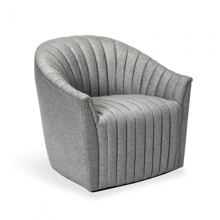 Channel Swivel Chair-Interlude-INTER-198003-6-Lounge ChairsGrey-9-France and Son