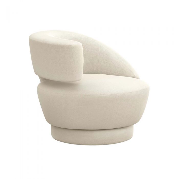 Arabella Swivel Chair-Interlude-INTER-198015-15-Lounge ChairsPure-Left-26-France and Son