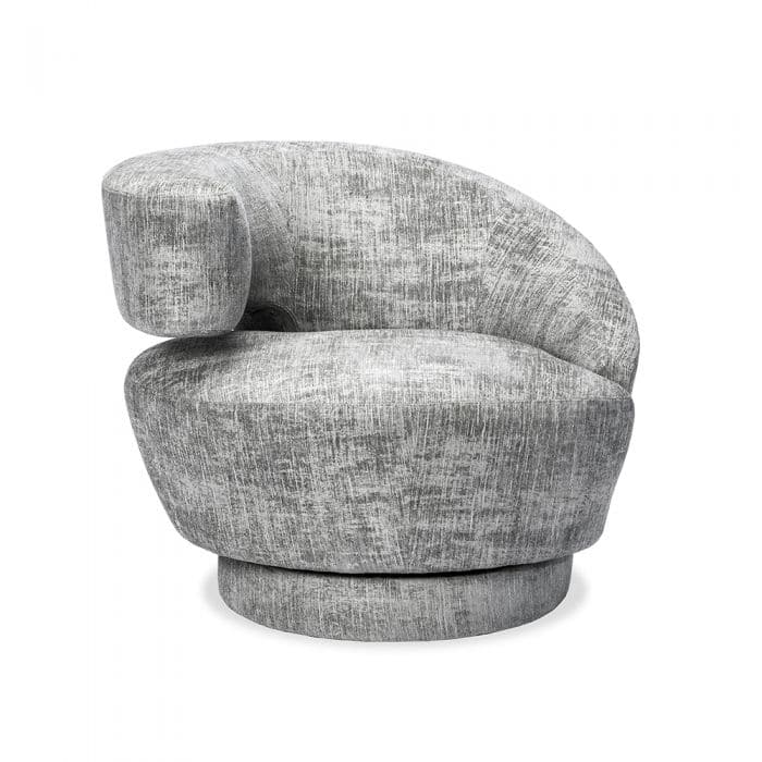 Arabella Swivel Chair-Interlude-INTER-198015-4-Lounge ChairsFeather-Left-8-France and Son