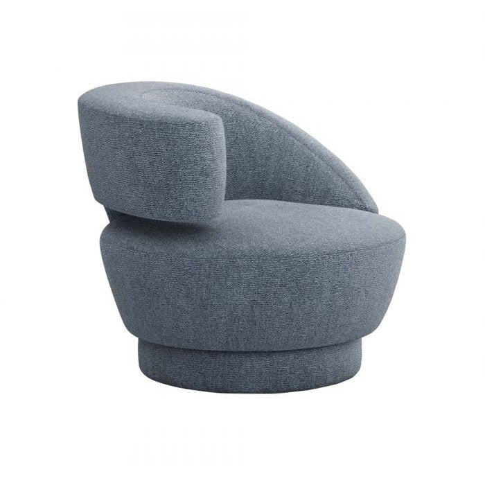 Arabella Swivel Chair-Interlude-INTER-198015-58-Lounge ChairsAzure-Left-3-France and Son