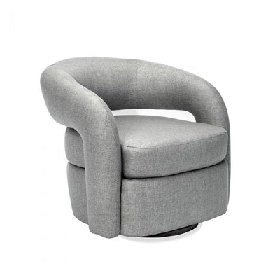 Targa Swivel Chair-Interlude-INTER-198016-6-Lounge ChairsGrey-13-France and Son