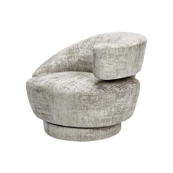 Arabella Swivel Chair-Interlude-INTER-198018-14-Lounge ChairsStorm-Right-24-France and Son