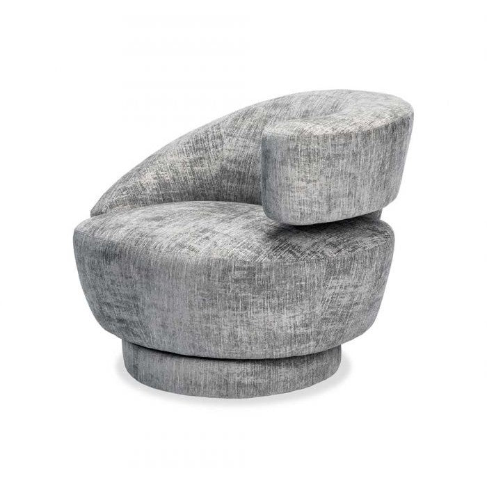 Arabella Swivel Chair-Interlude-INTER-198018-4-Lounge ChairsFeather-Right-20-France and Son