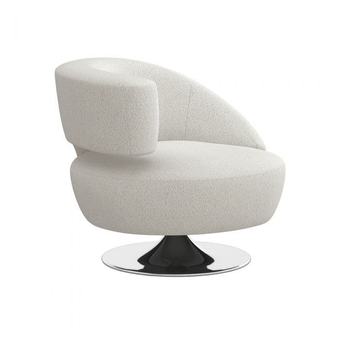 Isabella Swivel Chair-Interlude-INTER-198021-7-Lounge ChairsCameo-Left-8-France and Son