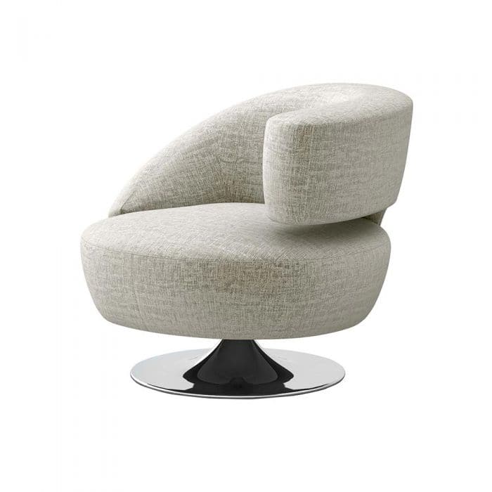 Isabella Swivel Chair-Interlude-INTER-198022-14-Lounge ChairsStorm-Right-16-France and Son
