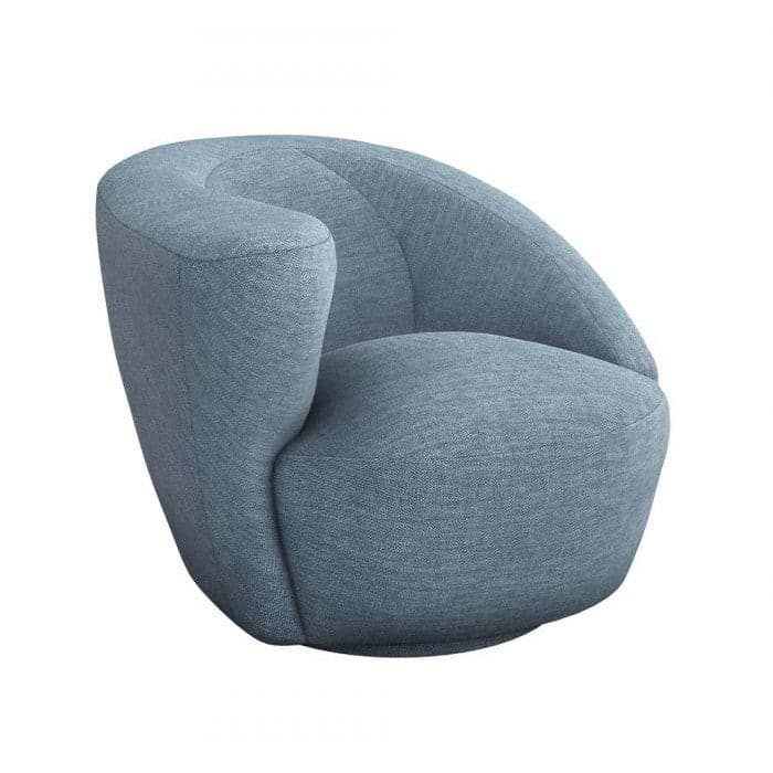 Carlisle Swivel Chair-Interlude-INTER-198058-52-Lounge ChairsSurf-Left-5-France and Son