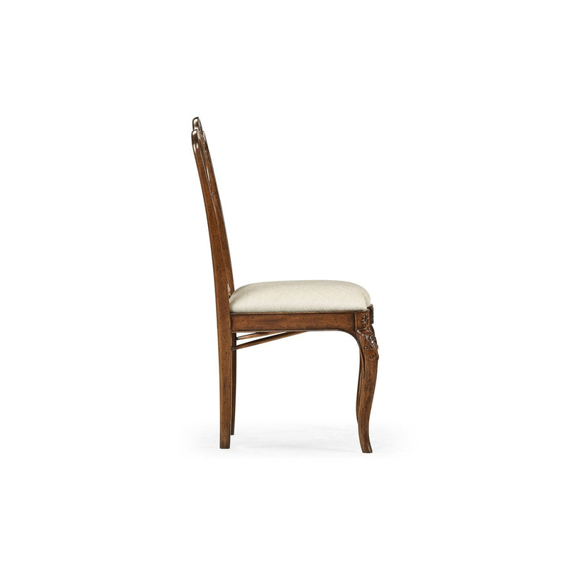 18th Century Dining Side Chair-Jonathan Charles-JCHARLES-492476-SC-MAH-F200-Dining ChairsMahogany & Skipper-14-France and Son