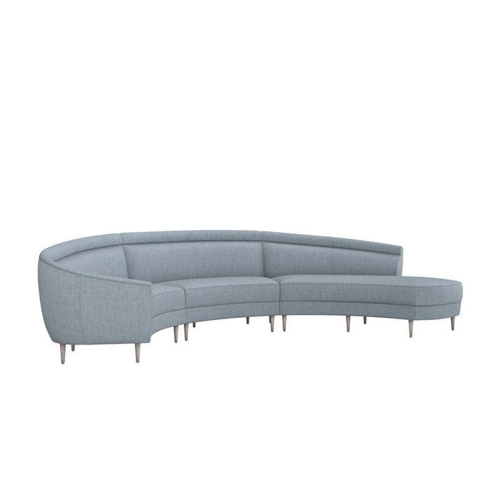 Capri Chaise 3 Piece Sectional-Interlude-INTER-199012-50-SofasRight-Marsh-9-France and Son