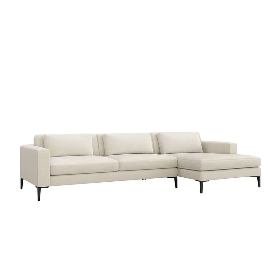 Izzy Chaise 2 Piece Sectional-Interlude-INTER-199014-1-SofasRight-Pearl-1-France and Son