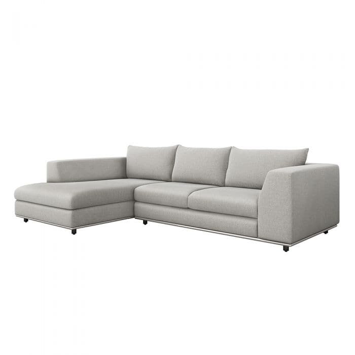 Comodo Chaise 2 Piece Sectional-Interlude-INTER-199018-6-SectionalsPure Grey-Left-19-France and Son