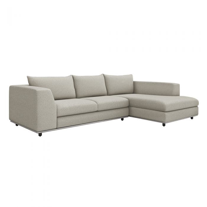 Comodo Chaise 2 Piece Sectional-Interlude-INTER-199019-14-SectionalsStorm-Right-28-France and Son