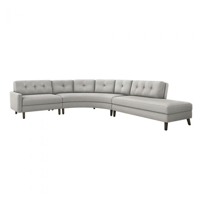 Aventura Chaise Sectional-Interlude-INTER-199021-6-SofasRight-Grey-6-France and Son