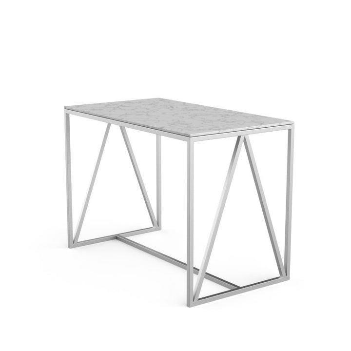 Abel Counter Table - Stainless Steel-Sunpan-SUNPAN-103772-Side Tables-3-France and Son