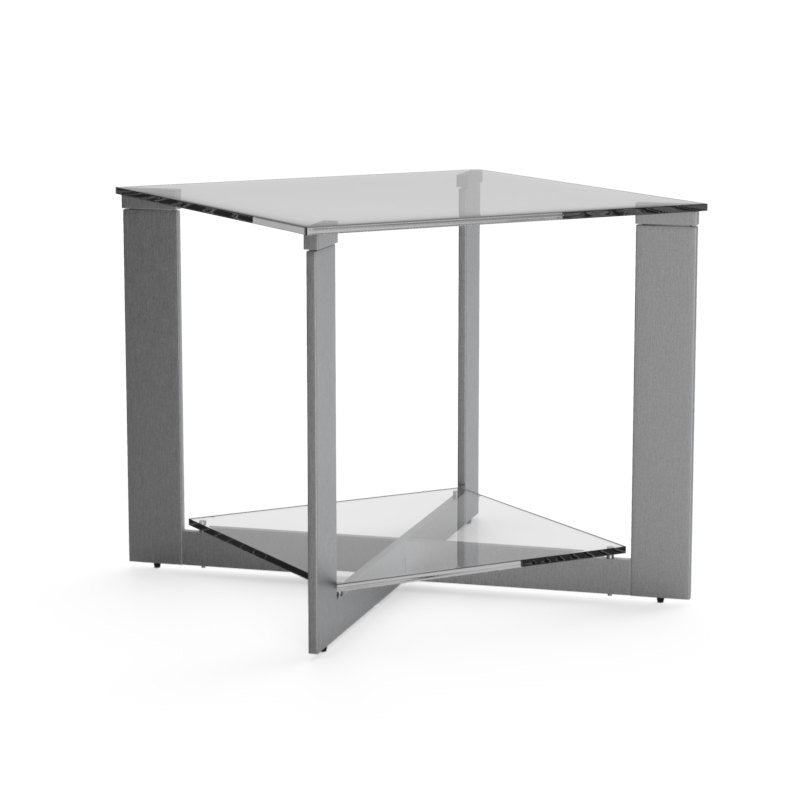 Xavier End Table-Sunpan-SUNPAN-102371-Side TablesStainless Steel-6-France and Son