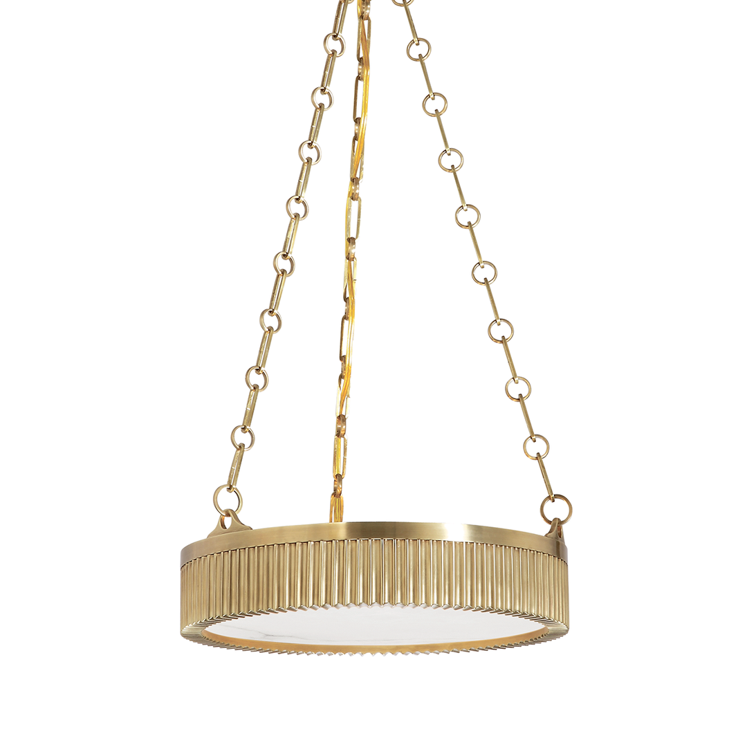 Lynden 4 Light Pendant-Hudson Valley-HVL-516-AGB-PendantsAged Brass-1-France and Son