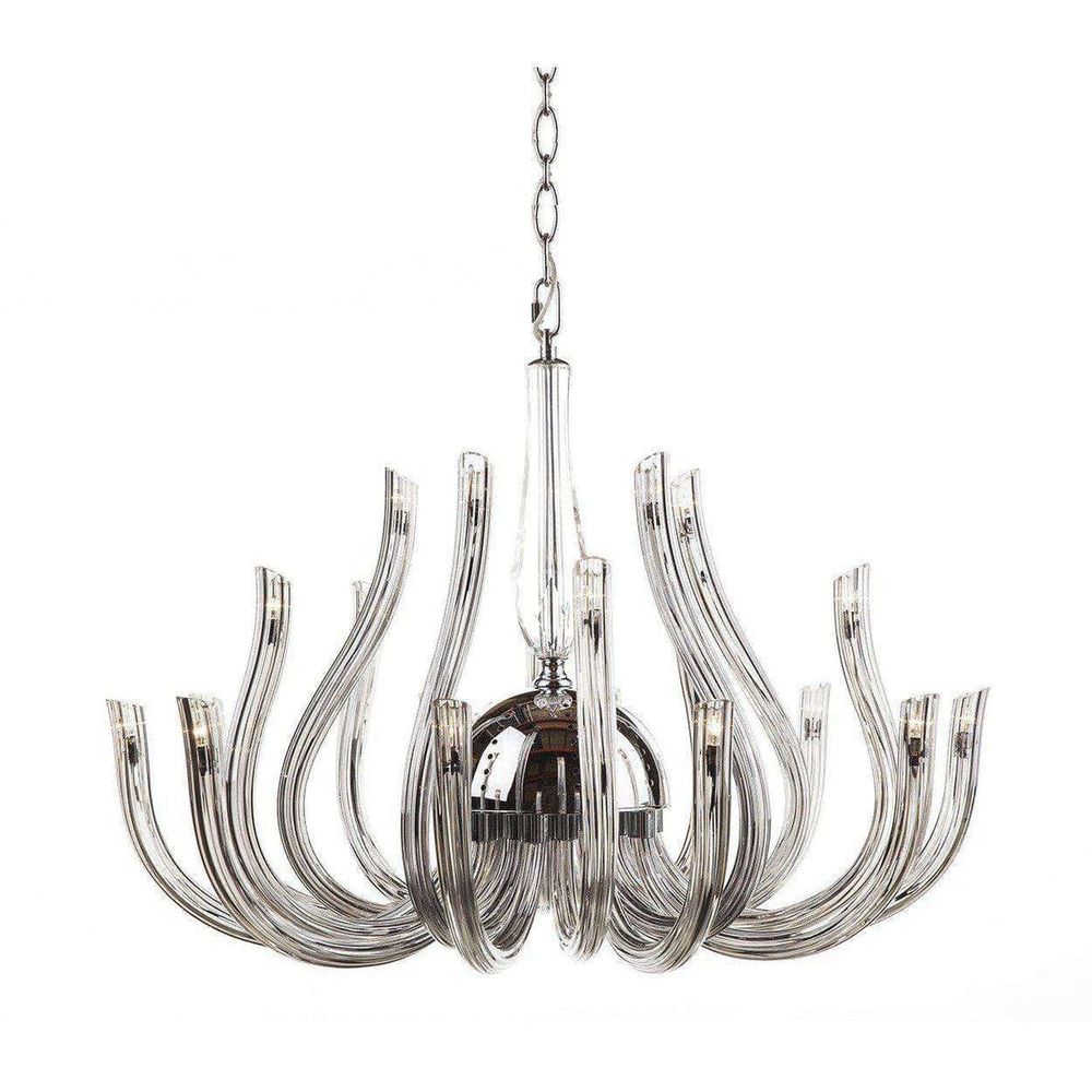 Modern Nevin Pendant - 20 Arm Silver Chandelier