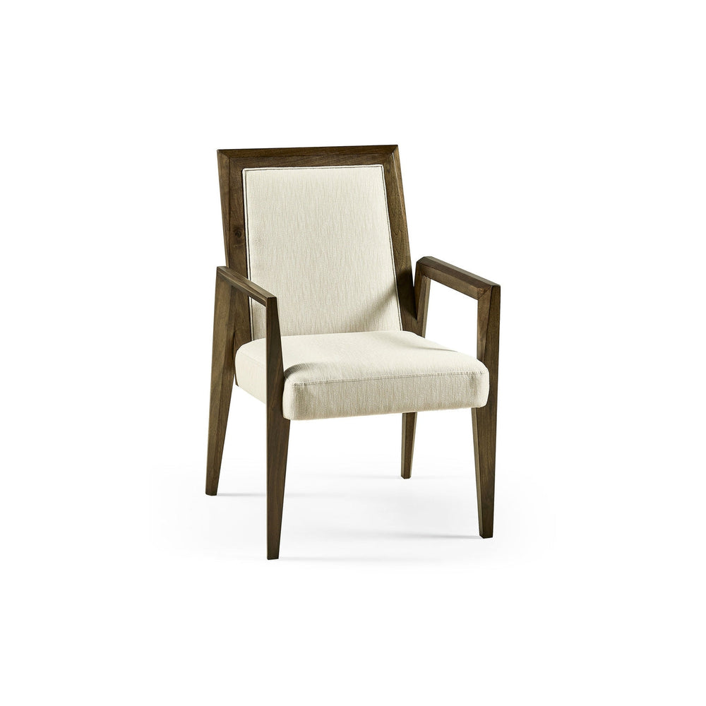 Gatsby Dining Arm Chair-Jonathan Charles-JCHARLES-500262-AC-WGY-F300-Dining Chairs-2-France and Son