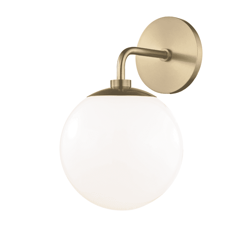 Stella 1 Light Wall Sconce-Mitzi-STOCKR-HVL-H105101-AGB-Wall LightingAged Brass-1-France and Son