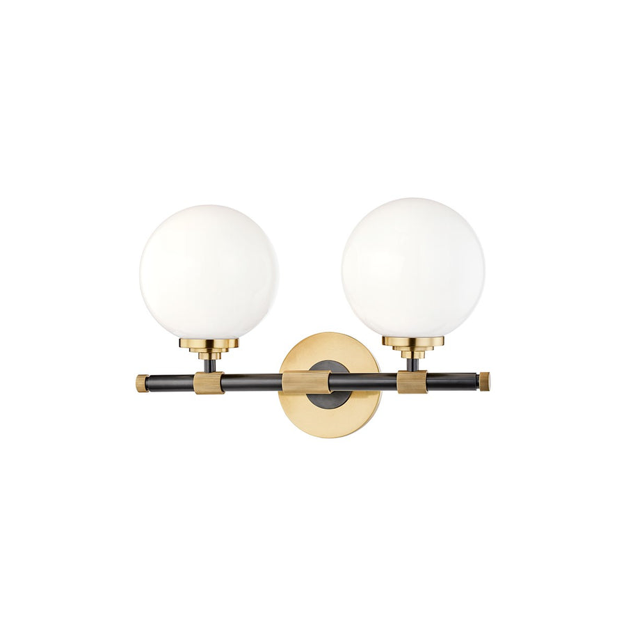 Bowery Dual Bath Vanity-Hudson Valley-HVL-3702-AOB-Wall LightingAged Old Bronze-1-France and Son