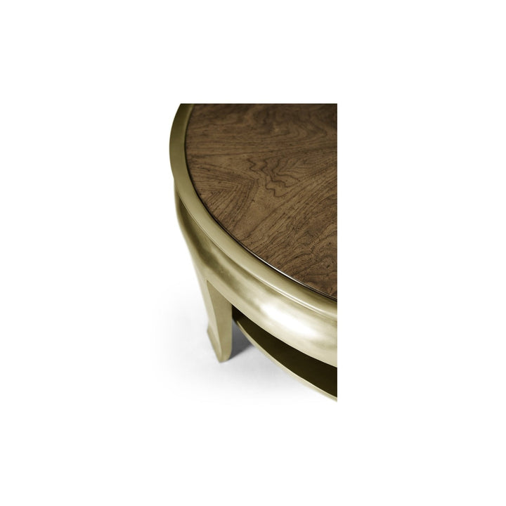 Barcelona Round Cocktail Table-Jonathan Charles-JCHARLES-496080-WBA-Coffee Tables-3-France and Son