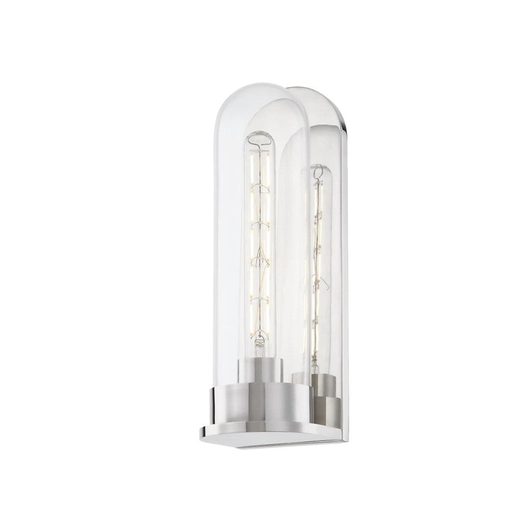 Irwin 1 Light Sconce-Hudson Valley-HVL-7800-PN-Wall LightingPolished Nickel-7-France and Son