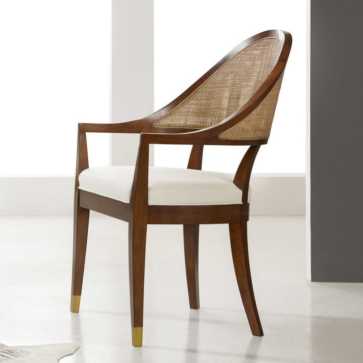 Lyon Chair-Modern History-MODERN-MH1027F01-Dining ChairsWalnut Veneer/Cane Backing-1-France and Son