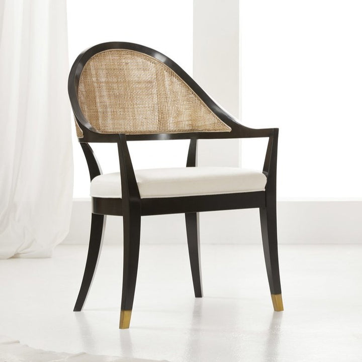 Lyon Chair-Modern History-MODERN-MH1027F02-Dining ChairsPainted Ebony/Cane Backing-2-France and Son