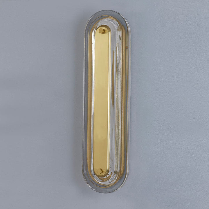 Litton 1 Light Wall Sconce-Hudson Valley-HVL-PI1898101S-AGB-Outdoor Wall SconcesAged Brass-5-France and Son