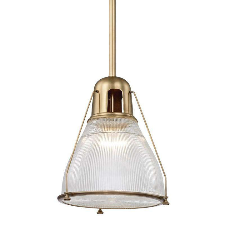 Haverhill 1 Light Pendant-Hudson Valley-HVL-7315-AGB-PendantsAged Brass-1-France and Son