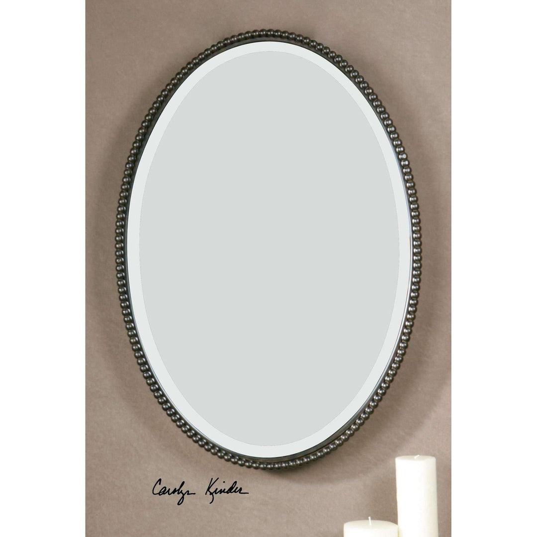 Sherise Bronze Oval Mirror-Uttermost-UTTM-01101 B-Mirrors-2-France and Son