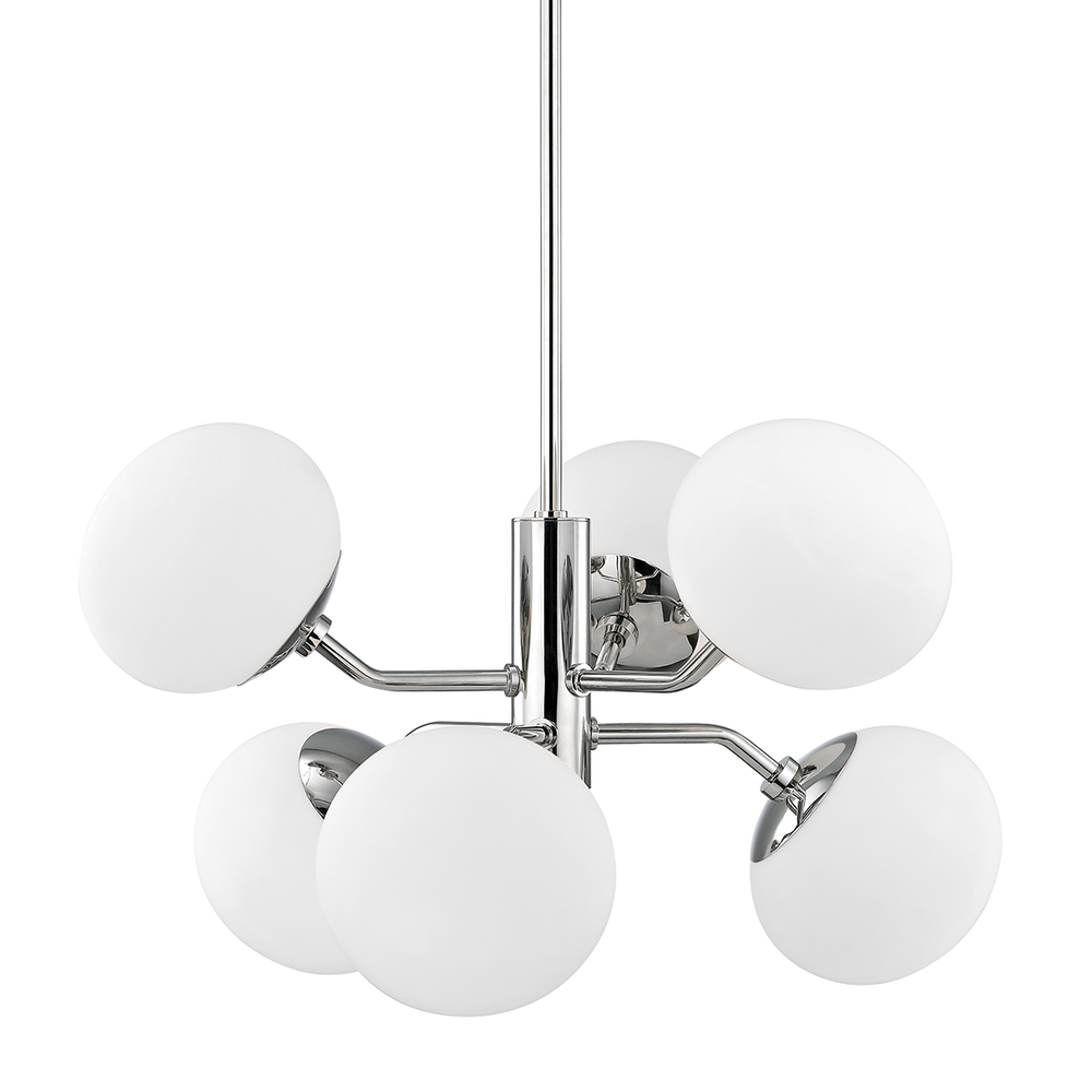 Estee 6 Light Chandelier-Mitzi-HVL-H134806-PN-ChandeliersPolished Nickel-2-France and Son