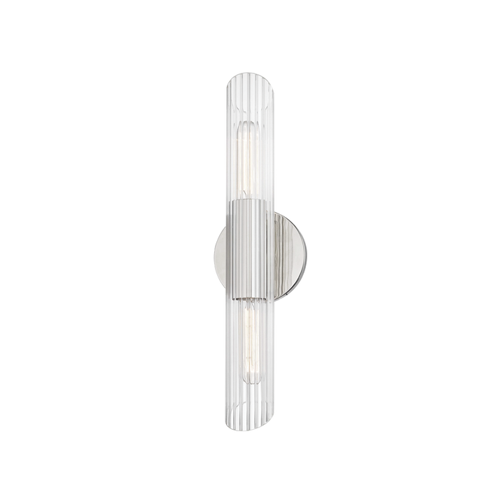 Cecily 2 Light Small Wall Sconce - Aged Brass-Mitzi-HVL-H177102S-PN-Wall LightingPolished Nickel-3-France and Son