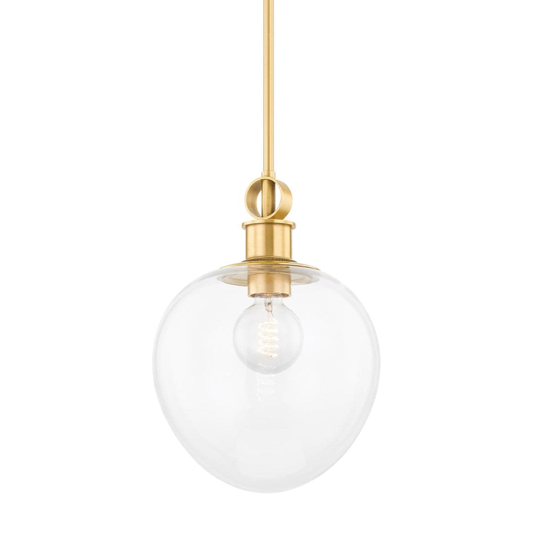 Anna - 1 Light Pendant-Mitzi-HVL-H736701S-AGB-PendantsAged Brass-Small-3-France and Son