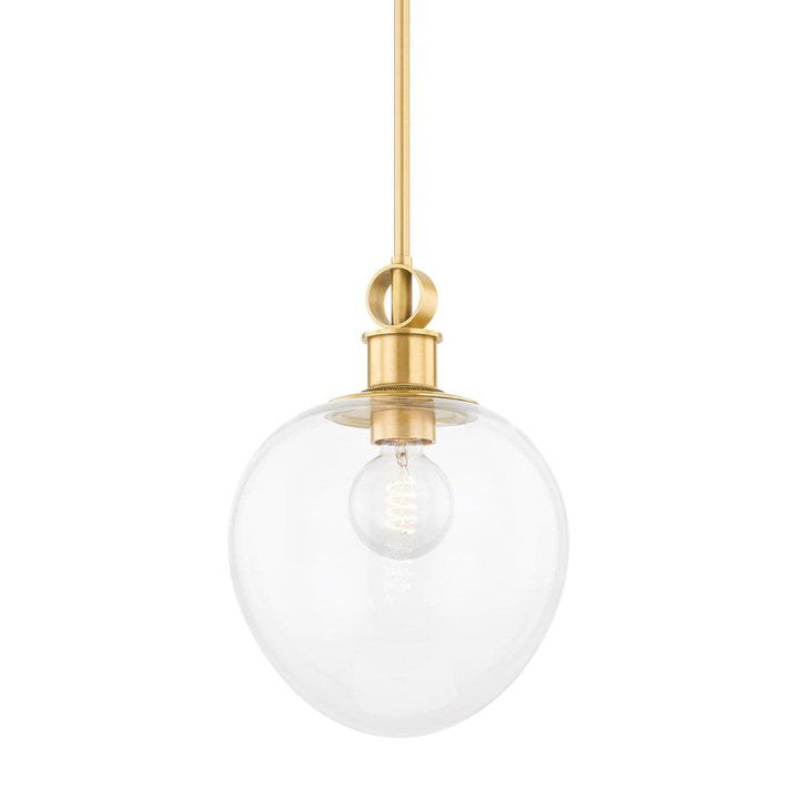 Anna - 1 Light Pendant-Mitzi-HVL-H736701S-AGB-PendantsAged Brass-Small-3-France and Son