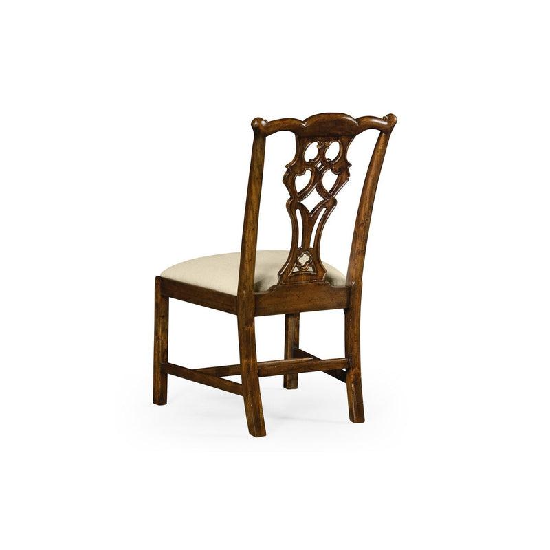 Chippendale Side Chair-Jonathan Charles-JCHARLES-493330-SC-MAH-F200-Dining ChairsMahogany-4-France and Son