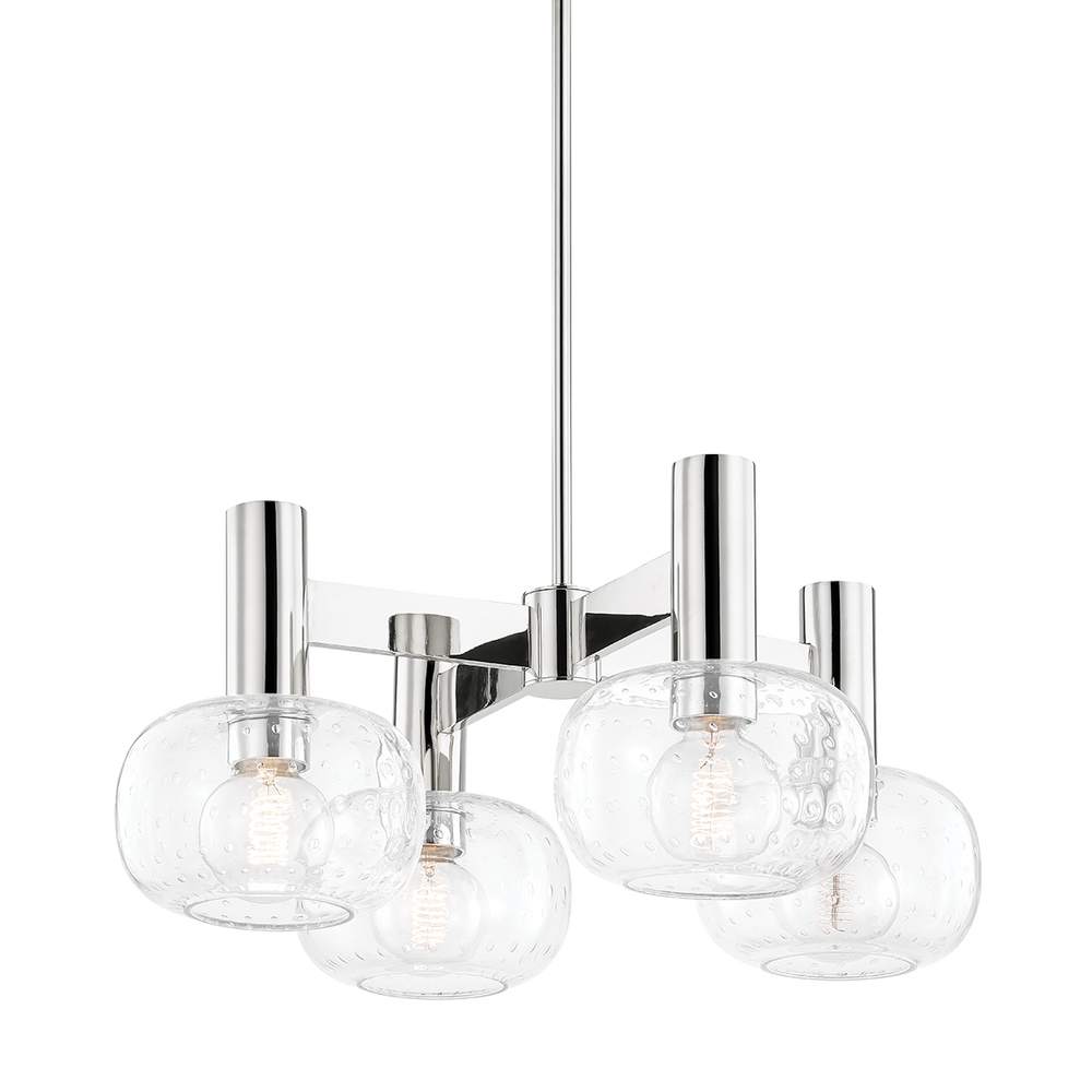 Harlow 4 Light Chandelier-Mitzi-HVL-H403804-PN-ChandeliersPolished Nickel-2-France and Son