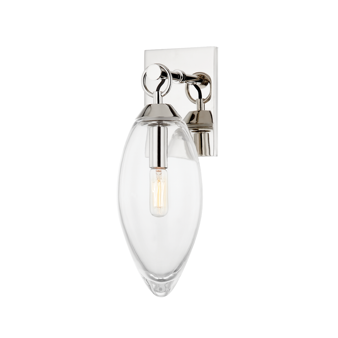 Nantucket 1 Light Wall Scone-Hudson Valley-HVL-7900-PN-Wall LightingPolished Nickel-3-France and Son