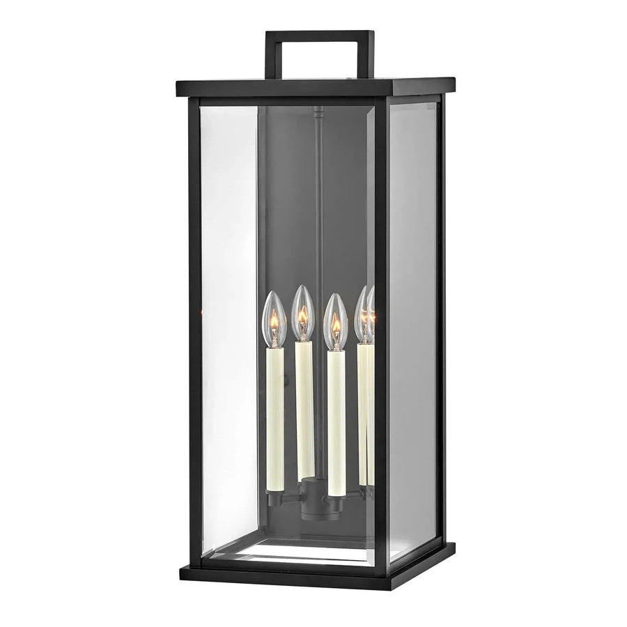 Outdoor Weymouth - Double Extra Large Wall Mount Lantern-Hinkley Lighting-HINKLEY-20018BK-Outdoor Wall SconcesBlack-1-France and Son