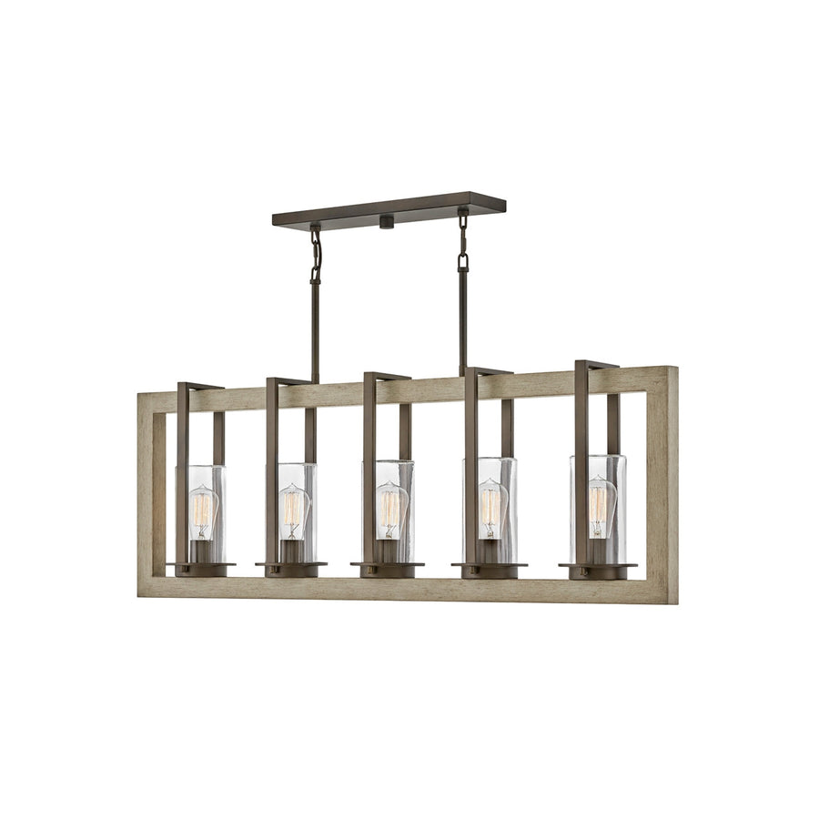 Outdoor Riverwood - Five Light Linear-Hinkley Lighting-HINKLEY-20035WB-Outdoor Chandeliers-1-France and Son
