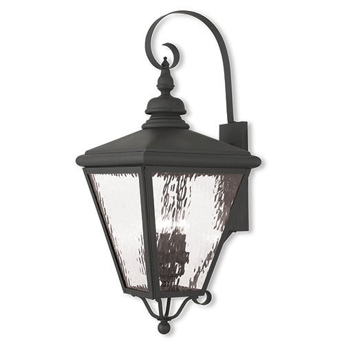 Cambridge 4 Light Outdoor Wall Lantern-Livex Lighting-LIVEX-2036-04-Outdoor Wall SconcesBlack-2-France and Son