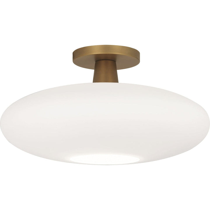 Rico Espinet Ovo Flushmount-Robert Abbey Fine Lighting-ABBEY-2039-Flush MountsAged Brass Finish-2-France and Son