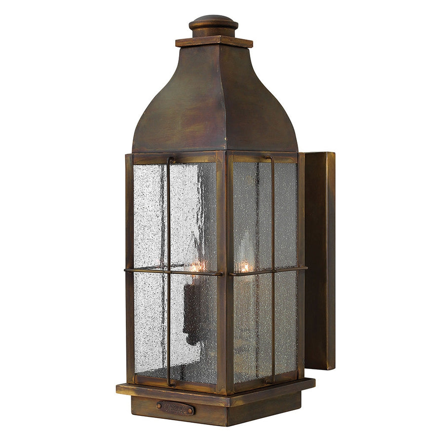Outdoor Bingham - Large Wall Mount Lantern-Hinkley Lighting-HINKLEY-2045SN-LL-Outdoor Wall SconcesSienna-With LED-1-France and Son