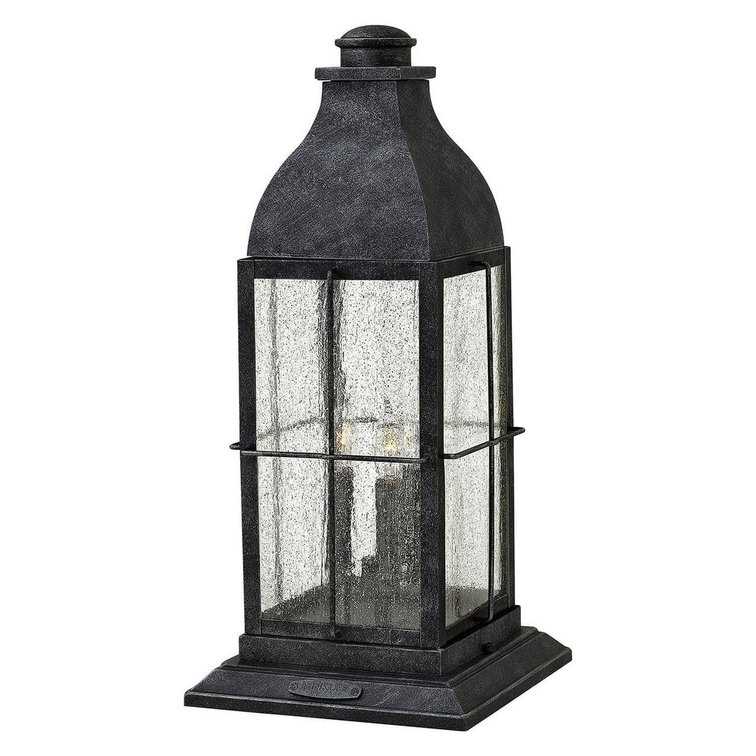 Outdoor Bingham - Large Pier Mount Lantern 12v-Hinkley Lighting-HINKLEY-2047GS-LV-Outdoor Wall SconcesGreystone-2-France and Son