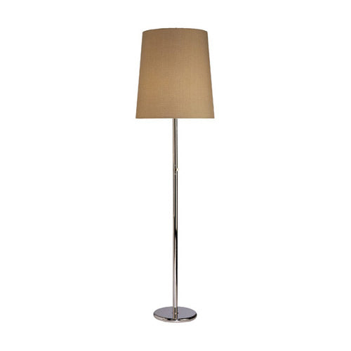 Rico Espinet Buster Floor Lamp-Robert Abbey Fine Lighting-ABBEY-2057-Floor LampsPolished Nickel-Taupe Claiborne-7-France and Son