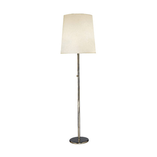 Rico Espinet Buster Floor Lamp-Robert Abbey Fine Lighting-ABBEY-2057G-Floor LampsPolished Nickel-Smoke Gray-5-France and Son