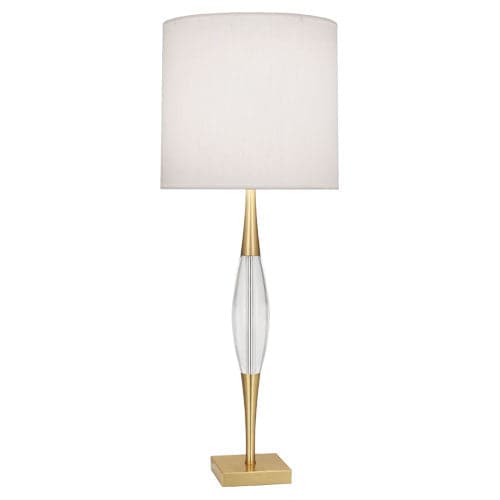 Juno Table Lamp-Robert Abbey Fine Lighting-ABBEY-207-Table LampsModern Brass Finish W/ Clear Crystal Accent-1-France and Son