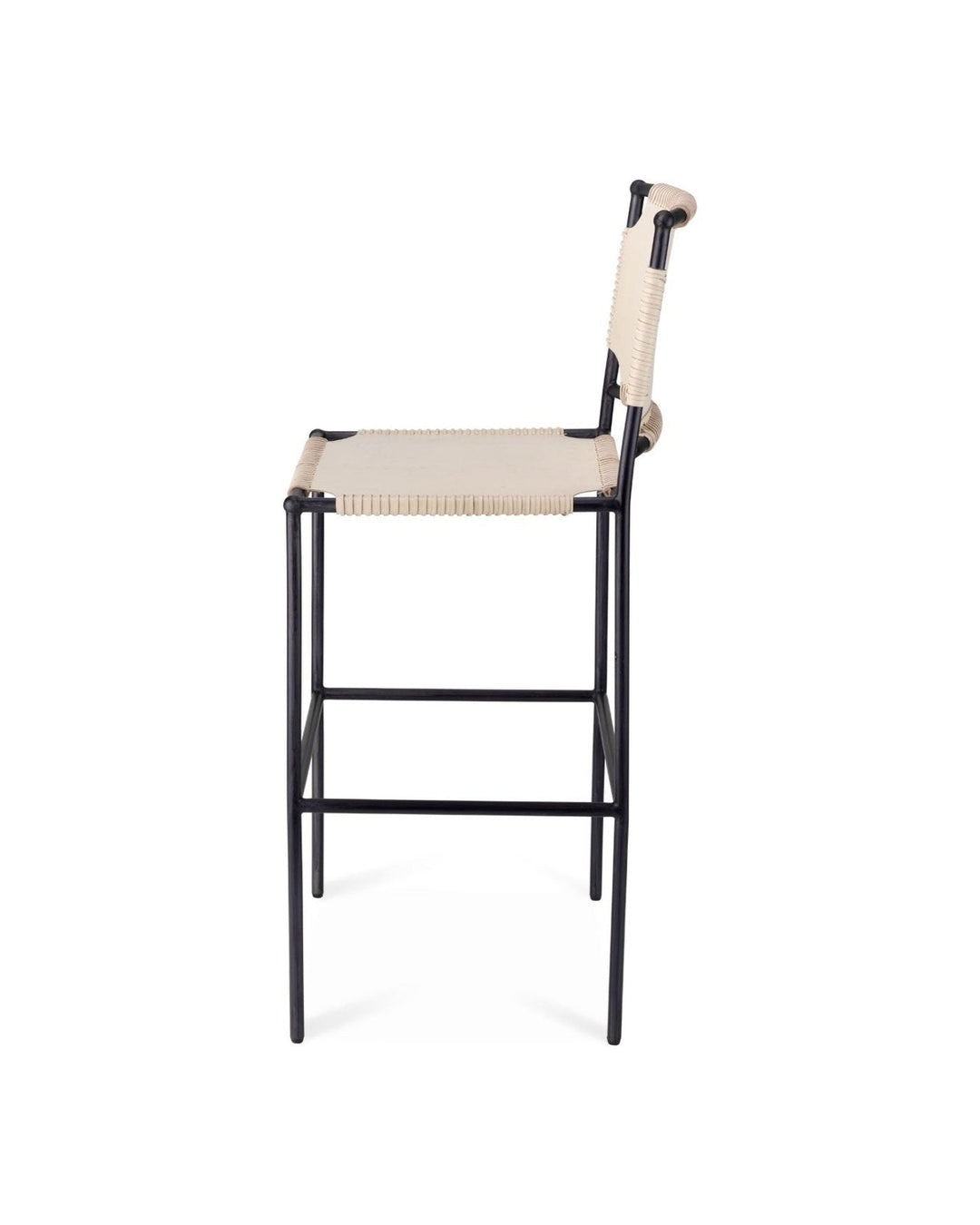 Asher Bar Stool-Jamie Young-JAMIEYO-20ASHE-BSOW-1-Bar StoolsOff White-Black-2-France and Son